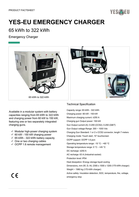 Preview of Emergency Charger datasheet (PDF)