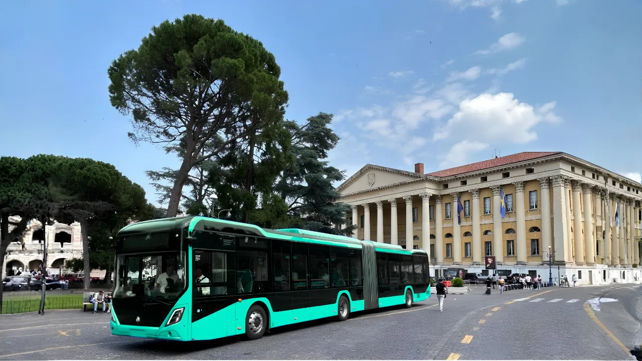 YES-EU electric bus in service